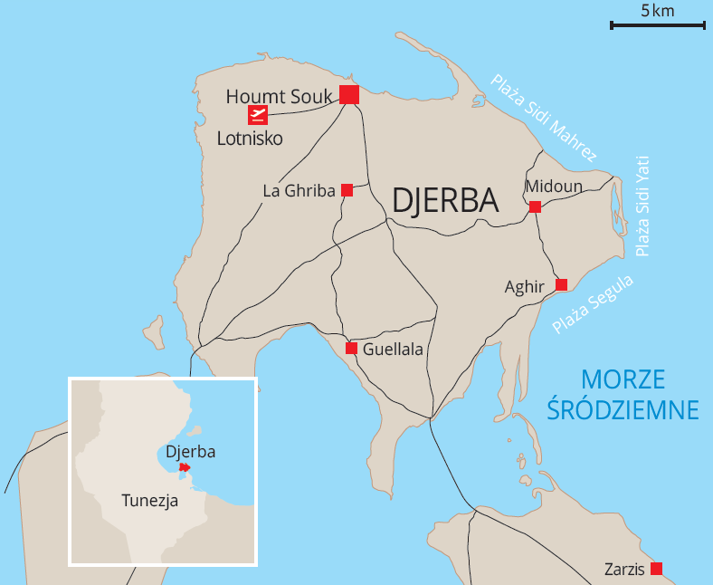 Mapa Djerby